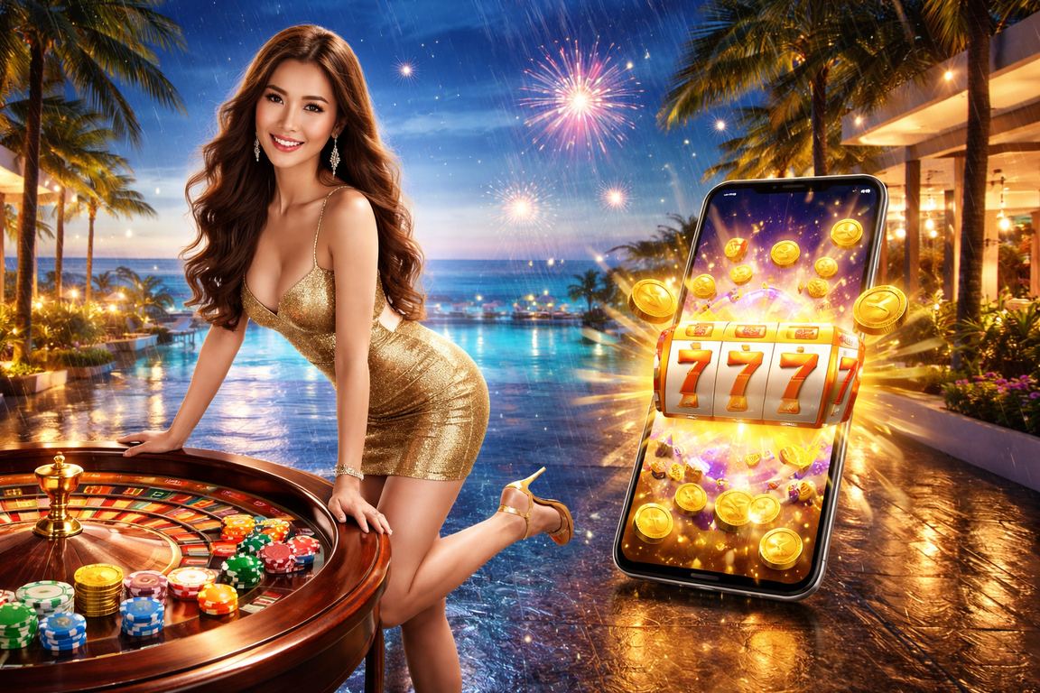 Bàn roulette ngoài trời bên bãi biển Đà Nẵng